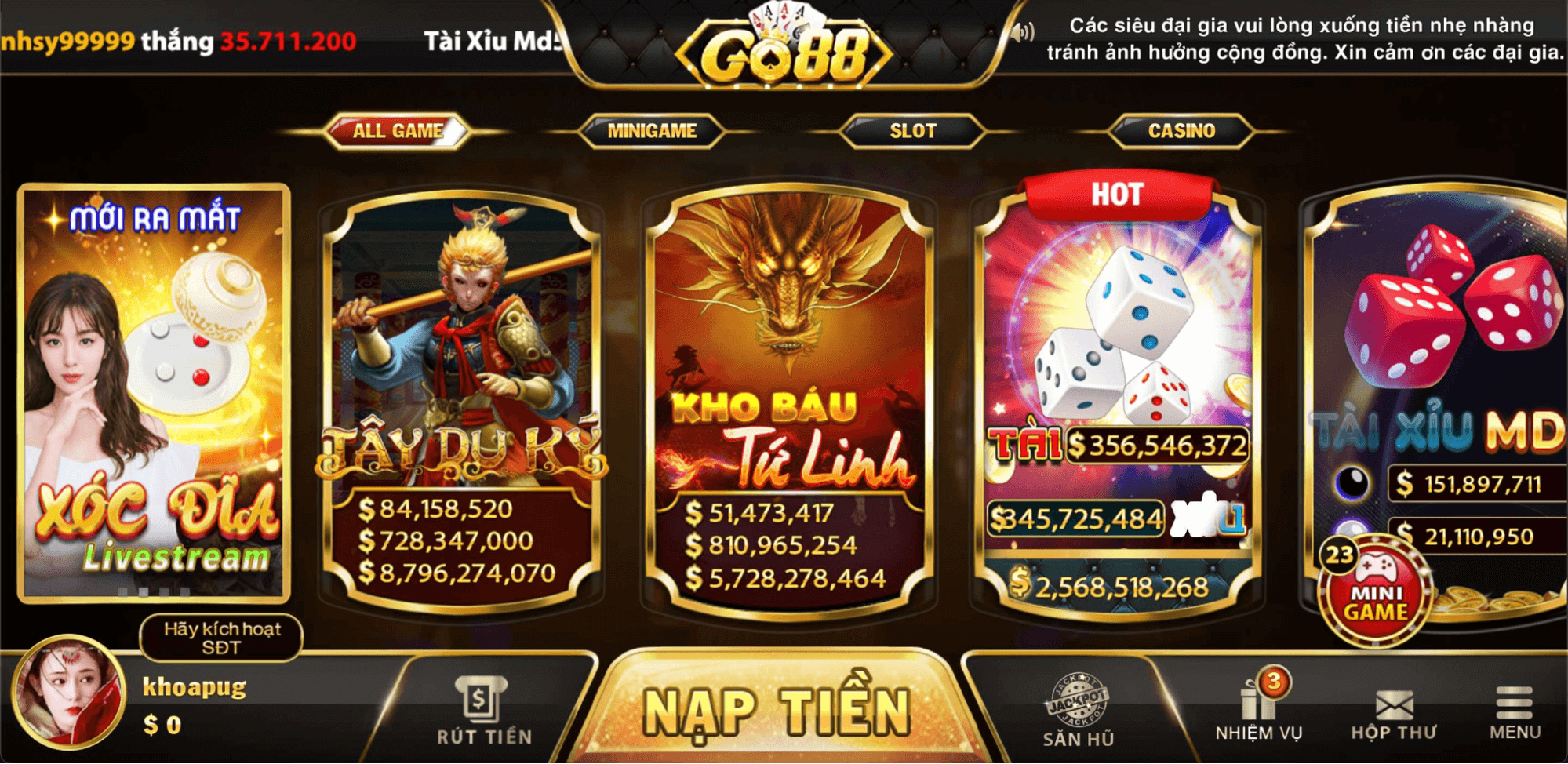 tải game GO88 cho android